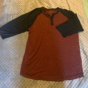Men’s Birch Black Henley Shirt